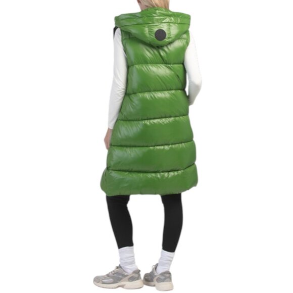 SAVE THE DUCK Iria A-line Long Quilted Vest - Picture 2 of 3